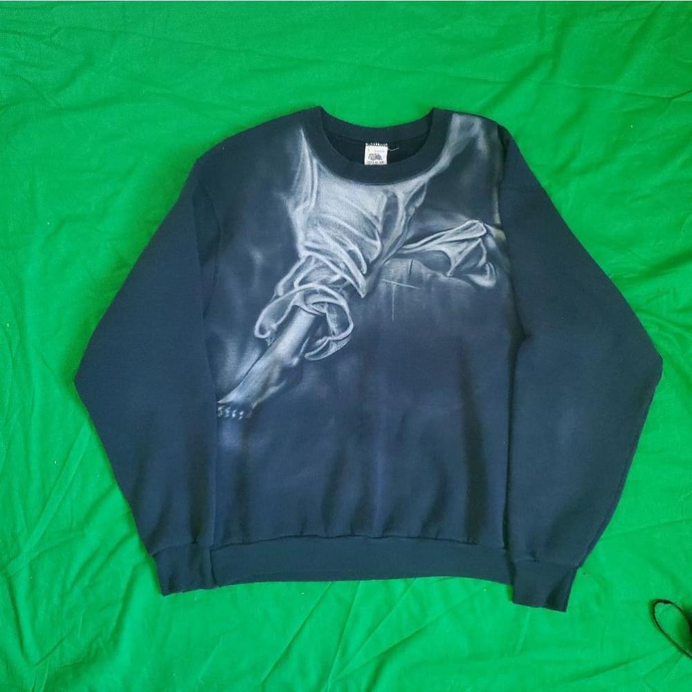 Vintage Airbrushed Running Sweatshirt - Large